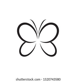 butterfly logo template vector illustration