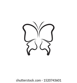 butterfly logo template vector illustration