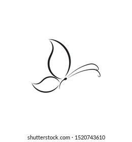 butterfly logo template vector illustration