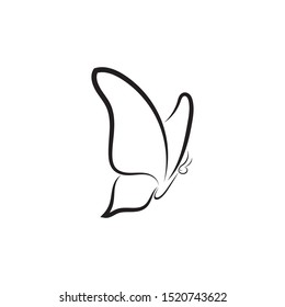 butterfly logo template vector illustration