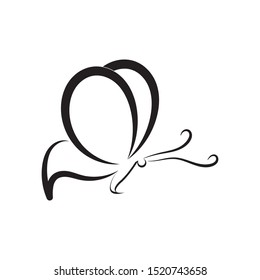 butterfly logo template vector illustration