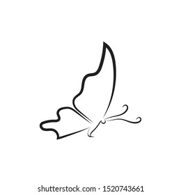 butterfly logo template vector illustration