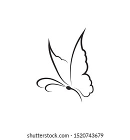 butterfly logo template vector illustration