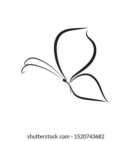 butterfly logo template vector illustration