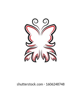 Butterfly Logo template Vector illustration.