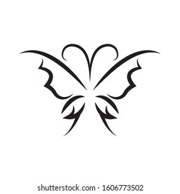Butterfly Logo template Vector illustration.