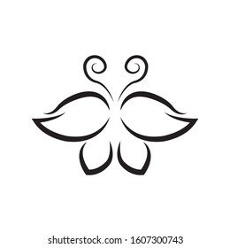 Butterfly Logo template Vector illustration.