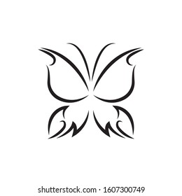 Butterfly Logo template Vector illustration.