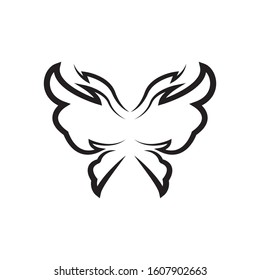 Butterfly Logo template Vector illustration.