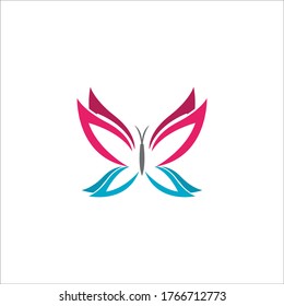 Butterfly Logo template Vector illustration