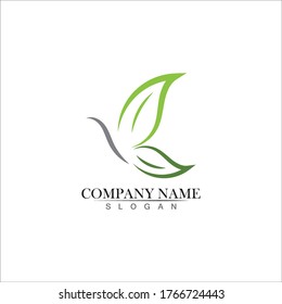 Butterfly Logo template Vector illustration