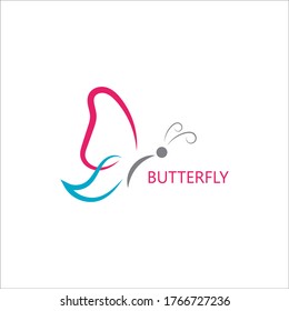 Butterfly Logo template Vector illustration