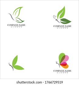 Butterfly Logo template Vector illustration