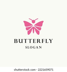 Butterfly logo template vector illustration design