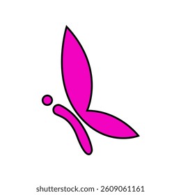 butterfly logo template vector illustration