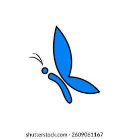 butterfly logo template vector illustration