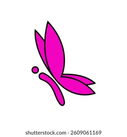 butterfly logo template vector illustration