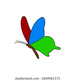 butterfly logo template vector illustration