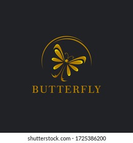 Butterfly Logo. This logo suitable for beauty cosmetic logo.eps 10