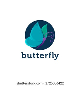Butterfly Logo. This logo suitable for beauty cosmetic logo.eps 10