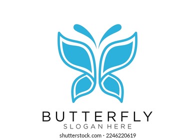 Butterfly Logo. This logo suitable for beauty cosmetic logo.