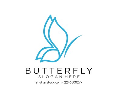 Butterfly Logo. This logo suitable for beauty cosmetic logo.