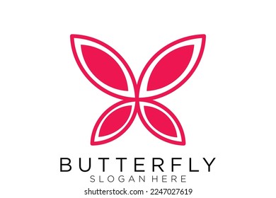 Butterfly Logo. This logo suitable for beauty cosmetic logo