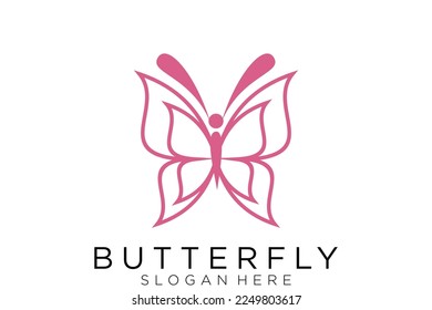 Butterfly Logo. This logo suitable for beauty cosmetic logo