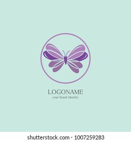 butterfly logo vector