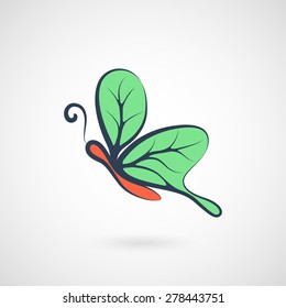 butterfly logo vector