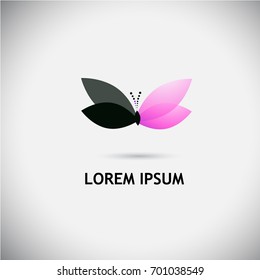 Butterfly logo. Vector