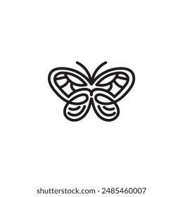 Butterfly Logo, Butterfly Vector, Butterflies Flat Vector.