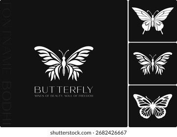 Vector del logotipo de la mariposa – Diseño fresco creativo para la marca