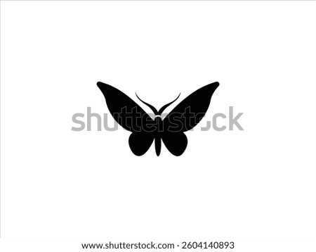 butterfly logo vector desigen a  balck 