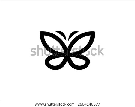 butterfly logo vector desigen a  balck 