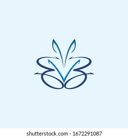 Butterfly logo vector design template