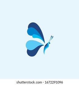 Butterfly logo vector design template
