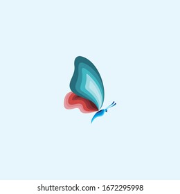 Butterfly logo vector design templates