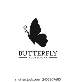 Butterfly-Logo-Vektorgrafik. EPS 10 editierbare Vektorgrafik