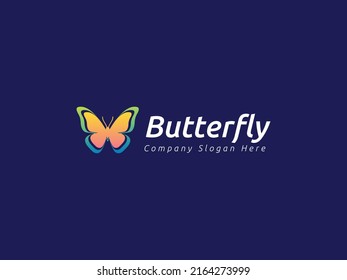 Butterfly Logo Vector, Free Gradient Butterfly Logo Design 