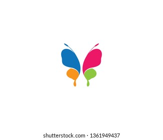 Butterfly logo vector icon