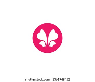 Butterfly logo vector icon