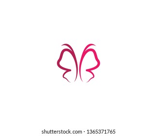 Butterfly logo vector icon