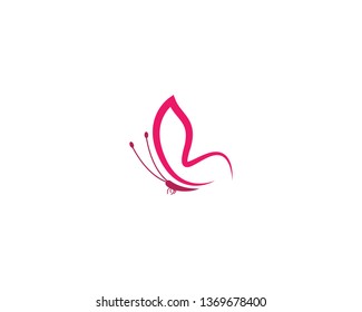 Butterfly logo vector icon