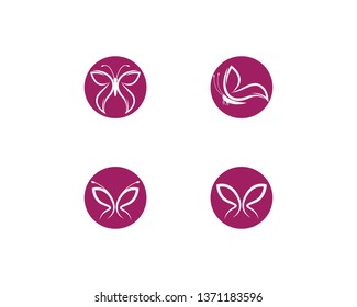 Butterfly logo vector icon