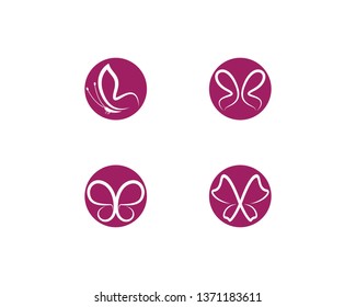 Butterfly logo vector icon