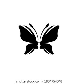 butterfly logo vector and icon
