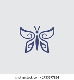  Logo de la mariposa Diseño de iconos vectores