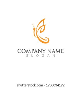 Butterfly-Logo, Vektorsymbol-Design