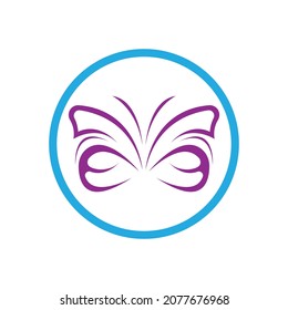 Butterfly logo Vector icon design template